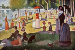 A Sunday Afternoon on the Island of La Grande Jatte by Georges Seurat - Hand-Painted Oil Painting Reproduction
