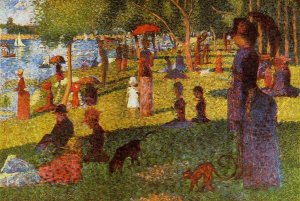 An Afternoon at La Grande Jatte by Georges Seurat - Hand-Painted Oil Painting Reproduction