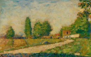 Au Bord Du Village by Oil Painting Reproduction