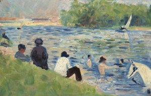 Bathers by Oil Painting Reproduction