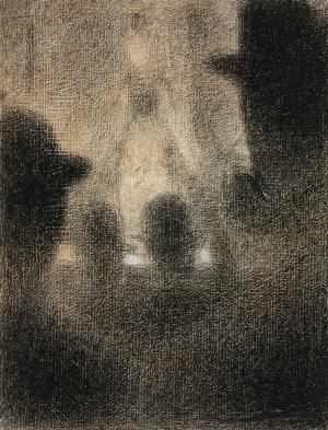 Cafe-concert by Georges Seurat - Hand-Painted Oil Painting Reproduction