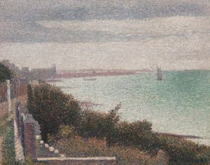 Grandcamp, Evening by Georges Seurat - Hand-Painted Oil Painting Reproduction