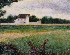 Landscape of the Ile de France by Georges Seurat Oil Painting Reproduction