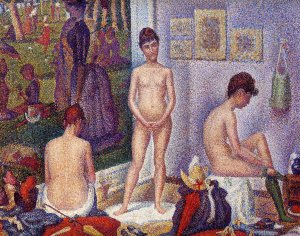 Models (small version) by Oil Painting Reproduction