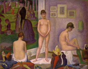Models by Georges Seurat Oil Painting Reproduction