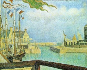 Port-en-Bassin - Sunday by Oil Painting Reproduction