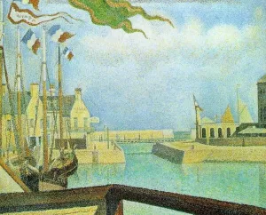 Port-en-Bassin - Sunday by Oil Painting Reproduction