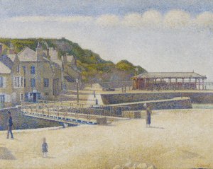 Port-en-Bessin by Georges Seurat - Hand-Painted Oil Painting Reproduction