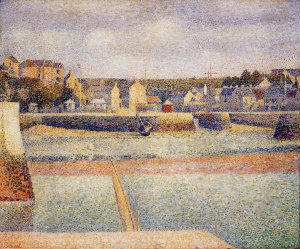 Port-en-Bessin, The Outer Harbor, Low Tide by Oil Painting Reproduction