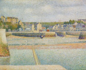 Port-en-Bessin, The Outer Harbor by Georges Seurat - Hand-Painted Oil Painting Reproduction