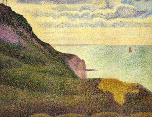 Port-en-Bessin, the Semaphore and Cliffs by Georges Seurat - Hand-Painted Oil Painting Reproduction