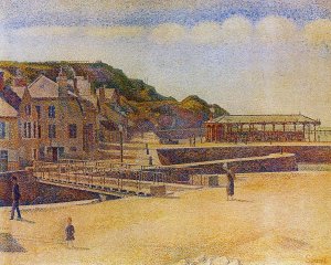 Port-en-Bessin by Oil Painting Reproduction
