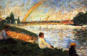 Rainbow by Georges Seurat - Hand-Painted Oil Painting Reproduction