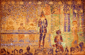 Study for 'Invitation to the Sideshow' by Oil Painting Reproduction