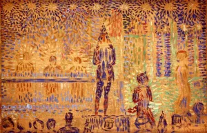 Study for 'Invitation to the Sideshow' by Oil Painting Reproduction