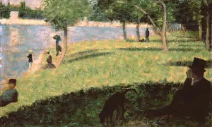 Study for 'La Grande Jatte' by Oil Painting Reproduction