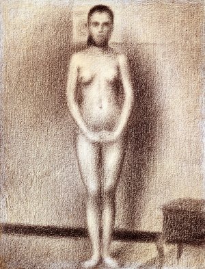 Study for Les Poseuses by Georges Seurat - Hand-Painted Oil Painting Reproduction