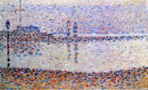 Study for 'The Channel at Gravelines' by Georges Seurat - Hand-Painted Oil Painting Reproduction