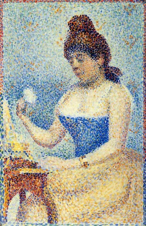 Study for 'Young Woman Powdering Herself' by Oil Painting Reproduction