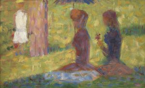 Study of Figures for La Grande Jatte by Georges Seurat - Hand-Painted Oil Painting Reproduction