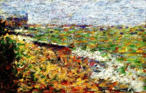 The Anchorage at Grandcamp by Georges Seurat - Hand-Painted Oil Painting Reproduction