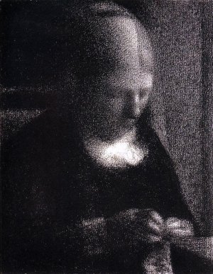The Artist's Mother by Georges Seurat Oil Painting Reproduction