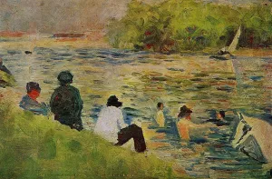 The Bank of the Seine by Oil Painting Reproduction