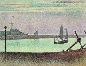 The Channel at Gravelines, Evening by Oil Painting Reproduction