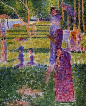 The Couple by Georges Seurat - Hand-Painted Oil Painting Reproduction