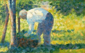 The Gardener by Georges Seurat - Hand-Painted Oil Painting Reproduction