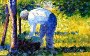 The Gardener by Georges Seurat - Hand-Painted Oil Painting Reproduction