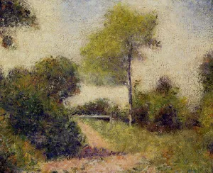 The Hedge also known as The Clearing by Georges Seurat - Hand-Painted Oil Painting Reproduction