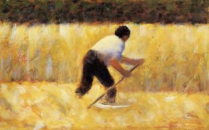 The Mower by Oil Painting Reproduction