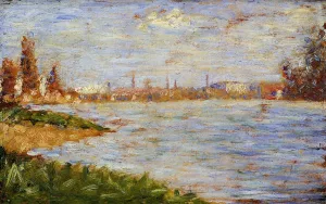 The Riverbanks by Oil Painting Reproduction