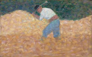 The Stone Breaker by Georges Seurat - Hand-Painted Oil Painting Reproduction
