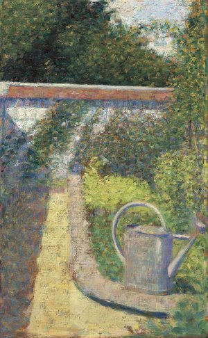 The Watering Can - Garden at Le Raincy by Oil Painting Reproduction