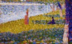 Women by the Water by Georges Seurat Oil Painting Reproduction