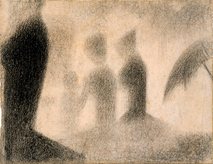 Georges Seurat study Three Young Women for La Grande Jatte, ca. 1884-1885